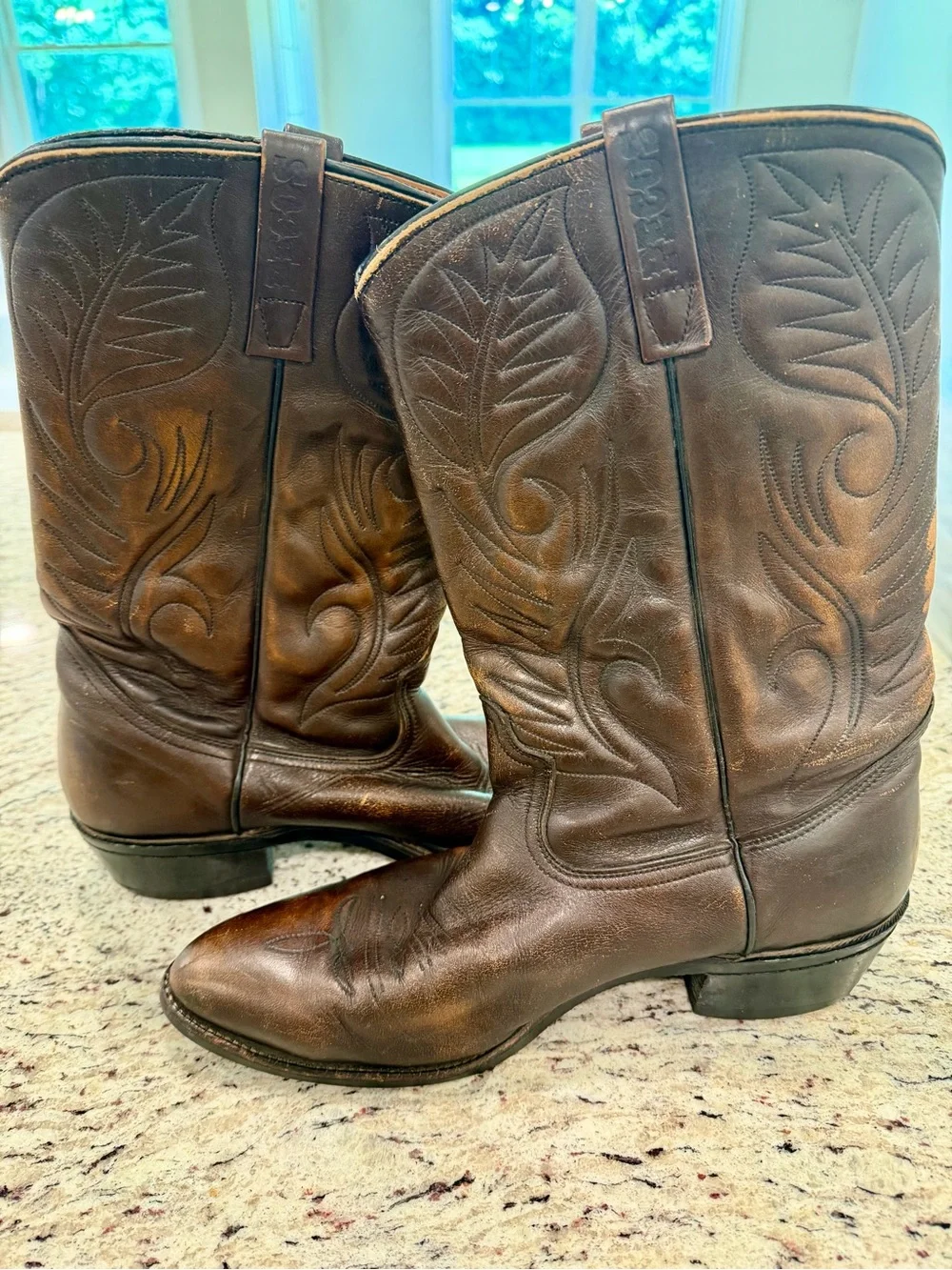 Vintage 80s Red Wing Pecos Boots 9801 Western Mens 11.5 D Leather Rare